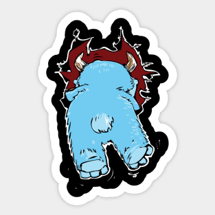 Monster Butt - Funny Halloween 2019 Sticker